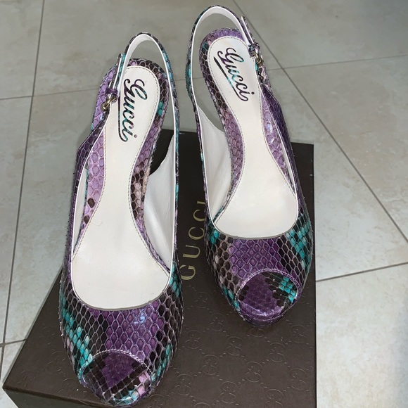 Gucci Shoes - Gucci Snakeskin Slingback Gucci Shoes - Gucci Snakeskin Slingback